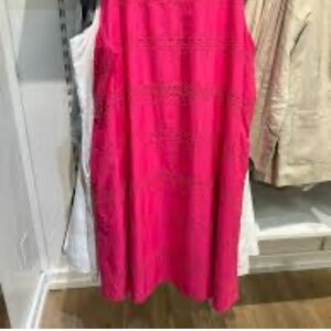 Tommy Hilfiger Fuchsia Eyelet Dress